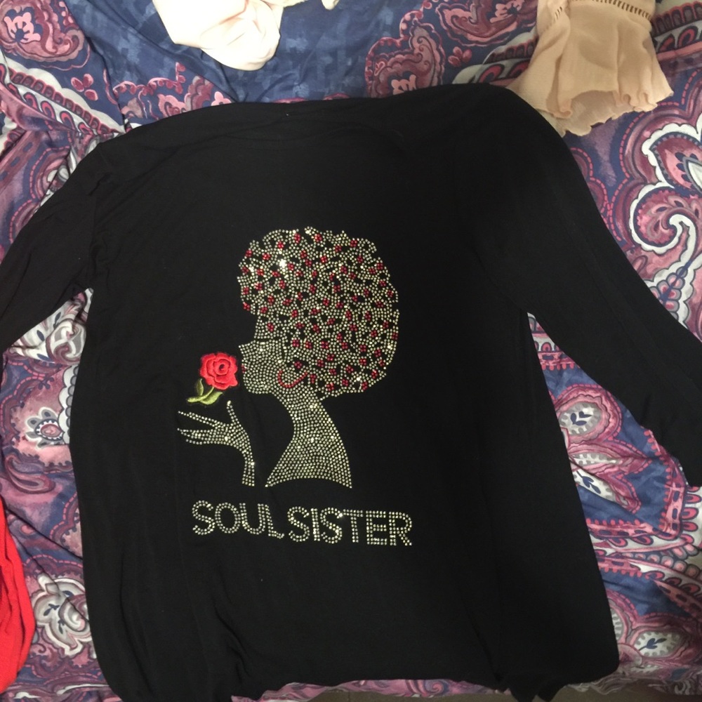 Black with silver jewels SOUL SISTER